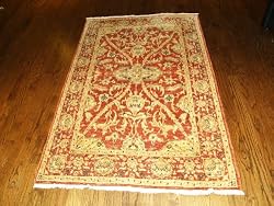 Handmade Pakistani Ghazani Sultanabad Rug 4'x6'