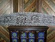 Exquisite Carving Kama Sutra Wall Panels Scalloped Top Headboard Panel India Furniture 72 Inch