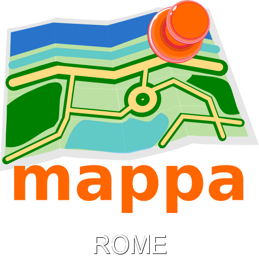 Rome, Italy, Offline mappa Map