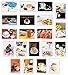 COFFEE, TEA & CAKES postcard set of 20. Post card variety pack with coffee and tea drinking theme postcards. Made in USA.