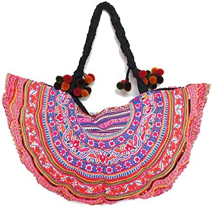 Handmade Vintage Bohemian Boho Hippie Gypsy Indian Hmong Tribal Ethnic Handbag Shoulder Bag (HCB001) - Shipped by Fedex FREE (Asia &amp; Europe)