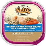 The Nutro Company Small Breed Puppy Food with Chicken, Oatmeal and Whole Brown Rice Recipe, 3.5-Ounce, Pack of 24