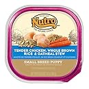 The Nutro Company Small Breed Puppy Food with Chicken, Oatmeal and Whole Brown Rice Recipe, 3.5-Ounce, Pack of 24