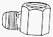 Brasscraft - Gas Connectors PFB501512 Female Elbow