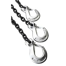 Mazzella TOS Mechanical Alloy Chain Sling, Fixed-Leg, Grade 100, Load Capacity at 60°