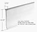 CRL Clear T Type Shower Door Bottom Seal and Wipe - 36 in long
