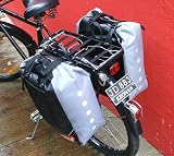 IDEALE HITEC two package bags for carrier bicycle bag waterproof black/silver