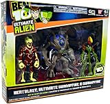 Ben 10 4 Articulated 3 Piece Set Includes; Heatblast, Swampfire, and Ultimate Swampfire