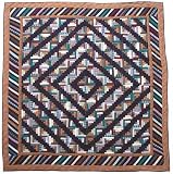 Quilt Twin Dusty Diamond Log Cabin