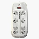 Woods Ind. 6954 8-Outlet Surge Protector with DSL Line Protection