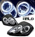 DUAL HALO BLACK HOSUING PROJECTOR HEADLIGHT - MITSUBISHI ECLIPSE GT 2000-2005 (01 02 03 04)