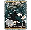 San Jose Sharks NHL Triple Woven Jacquard Throw (019 Series) (48x60")"
