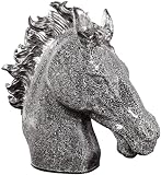 Kare 68252 Deko Figur Mosaik Horse 0.61 x 0.69 x 0.24 m Polyresin, Glas