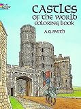enlarged image: Castles of the World Coloring Book