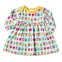 Zutano Print Long Sleeve Dress, Owls, 0-3 Months