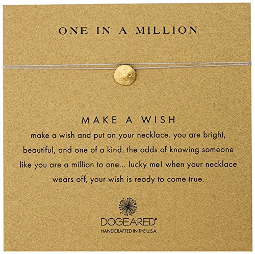 Dogeared Make A Wish One In A Million Sand Dollar Taupe Necklace, 16