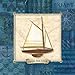 wallsthatspeak 3 Blue Sailboat Art Prints Sailing Themed Nautical Ocean Decor 12x12