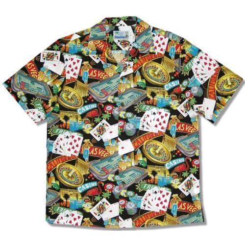 Las Vegas Casino Mens Hawaiian Aloha Shirt