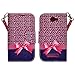 Alcatel OneTouch Fierce 2 Case, Leather Wallet Case with Card Slots Cash Compartment and Detachable Wrist Strap for Alcatel OneTouch Fierce 2 (2014 Model) (CHEETAH)