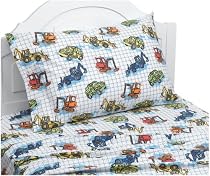 Crayola Men at Work Twin Sheet Set
