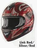 SHARK S650 FULL FACE HELMET LINK RED/SILVER/RED MD HE2120DRSR CLOSEOUT-no return