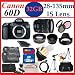 Canon EOS 60D 18 MP CMOS Digital SLR Camera with Canon EF-S 28-135mm Lens + Huge 32GB Lens Accessory Kit Package