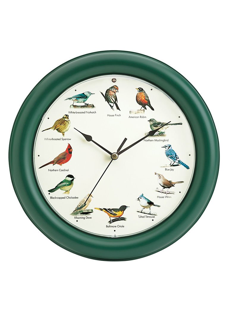 Mark Feldstein Original Singing Bird Clock, 10.7Inch , New, Free