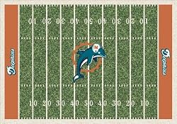 Miami Dolphins 3' 10" x 5' 4" NFL Home Field Area Rug