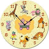 Circus Animals Nursery Clock