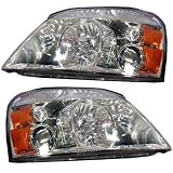 04-07 Ford Freestar Mercury Monterey Headlights Headlamps Lights Lamps Pair Set by Aftermarket