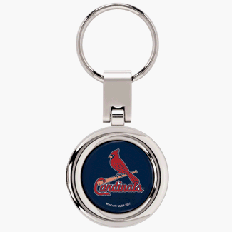 St. Louis Cardinals Domed Metal Keychain