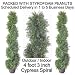SPJPLANTS 1 lot of 2 Artificial Outdoor Indoor 4 foot 3 inch Potted Cypress Topiary Trees