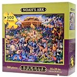Noah's Ark Folk Art 500 Piece Puzzle