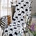 Blancho Bedding - [Animal Cow-A] Micro Mink Throw Blanket 14.5 OZ filling (50 by 70 inches)