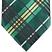 Retreez Stylish Classic Plaid Check Woven Microfiber Men's Tie - Green