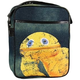 Rainbow Zippy Denim Flight Shoulder Bag