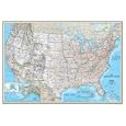 United States Classic Wall Map- Enlarged and Laminated by National Geographic Society