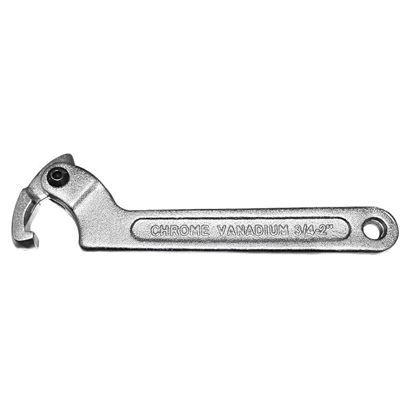 Larcele Crescent Hook Wrench for Nut Side Adjustable Spanner YYBS01