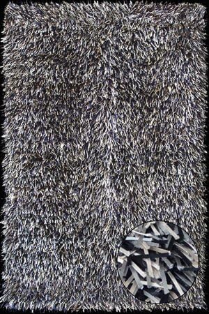 Foreign Accents - Fettuccine Collection - Silver/Champagne/Black 7'5" x 9'6"