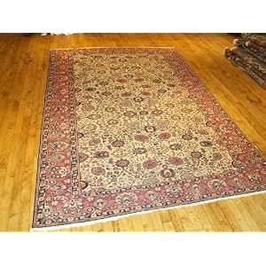 Handmade Antique Turkish Kayseri Rug 8'3x11'4 by Oscar Isberian Rugs