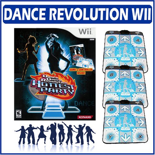 Nintendo Wii Dance Dance Revolution: Hottest Party Outfit w/ Four Dance Pads