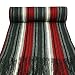 100% Acrylic Men's Colorful Stripes Tassel Ends Knitted Long Scarf - Red Image #3