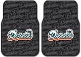 Front Car Truck SUV Rubber Floor Mats - Miami Dolphins - Pair