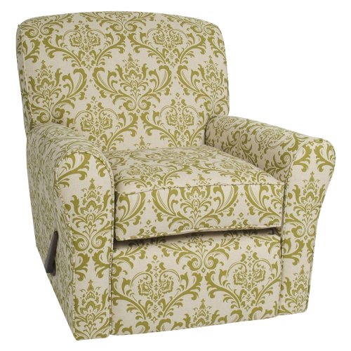 Little Castle Reclining Swivel Glider - Olive/ Linen