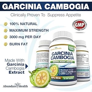 80% HCA 100% PURE MAXIMUM STRENGTH GARCINIA CAMBOGIA EXTRACT - 180 Count (45 Day Supply) - 3,000mg Per Day - All Natural Appetite Suppressant, Carb Blocker, Diuretic and Weight Loss Supplement Formula - Manufactured in a USA GMP Certified Facility and Third Party Tested for Purity