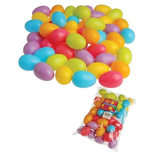 Plastic Easter Eggs (50 per order) Assorted Colors