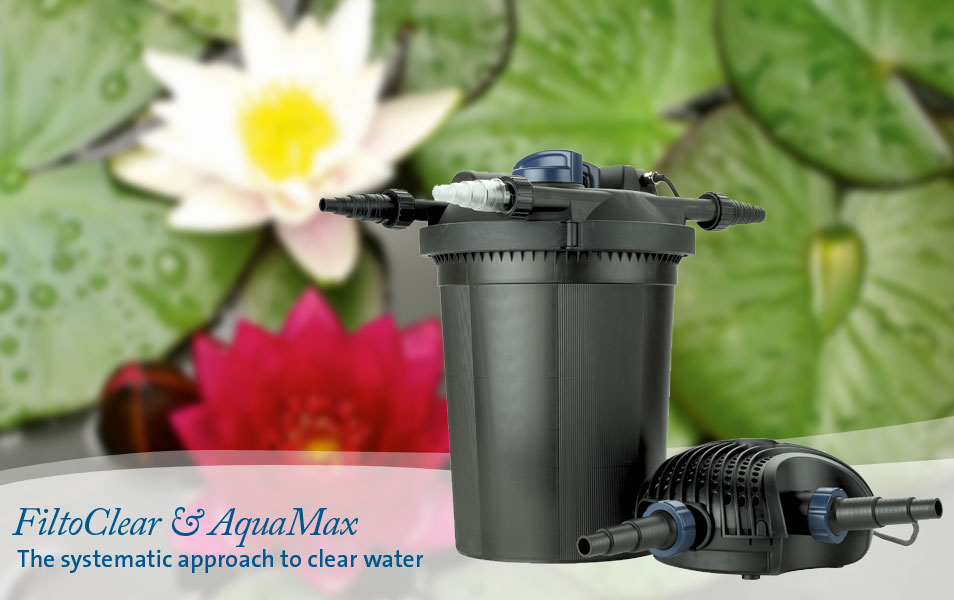 FiltoClear and AquaMax - The systematic approach to clear water