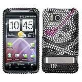 Skull Diamante Protector Cover for HTC ADR6400 (Thunderbolt)
