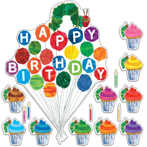 Carson Dellosa The Very Hungry Caterpillar Birthday Bulletin Board Set (110201)