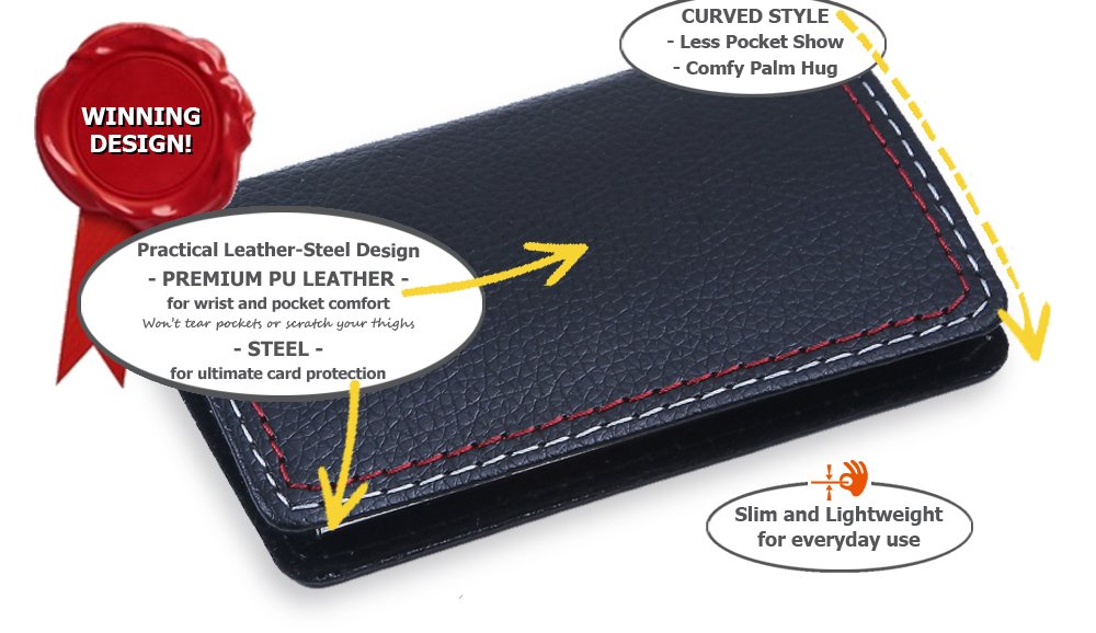 Amazon.com : Professional Black Leather Business Name Card Case ... Amazon.com : Professional Black Leather Business Name Card Case ...